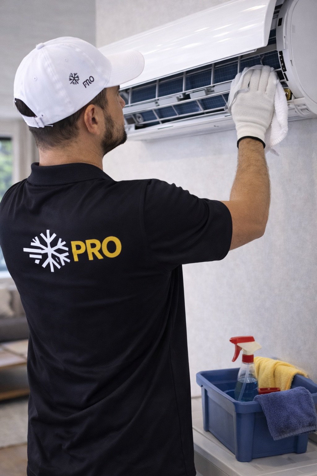 Mantenimiento rápido y limpio de aires acondicionados