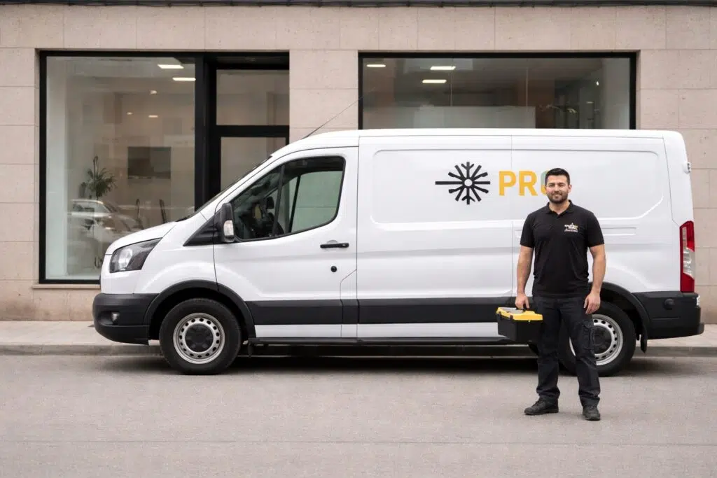 aire acondicionado en Huelva PRO escaparate y furgoneta de trabajo 2